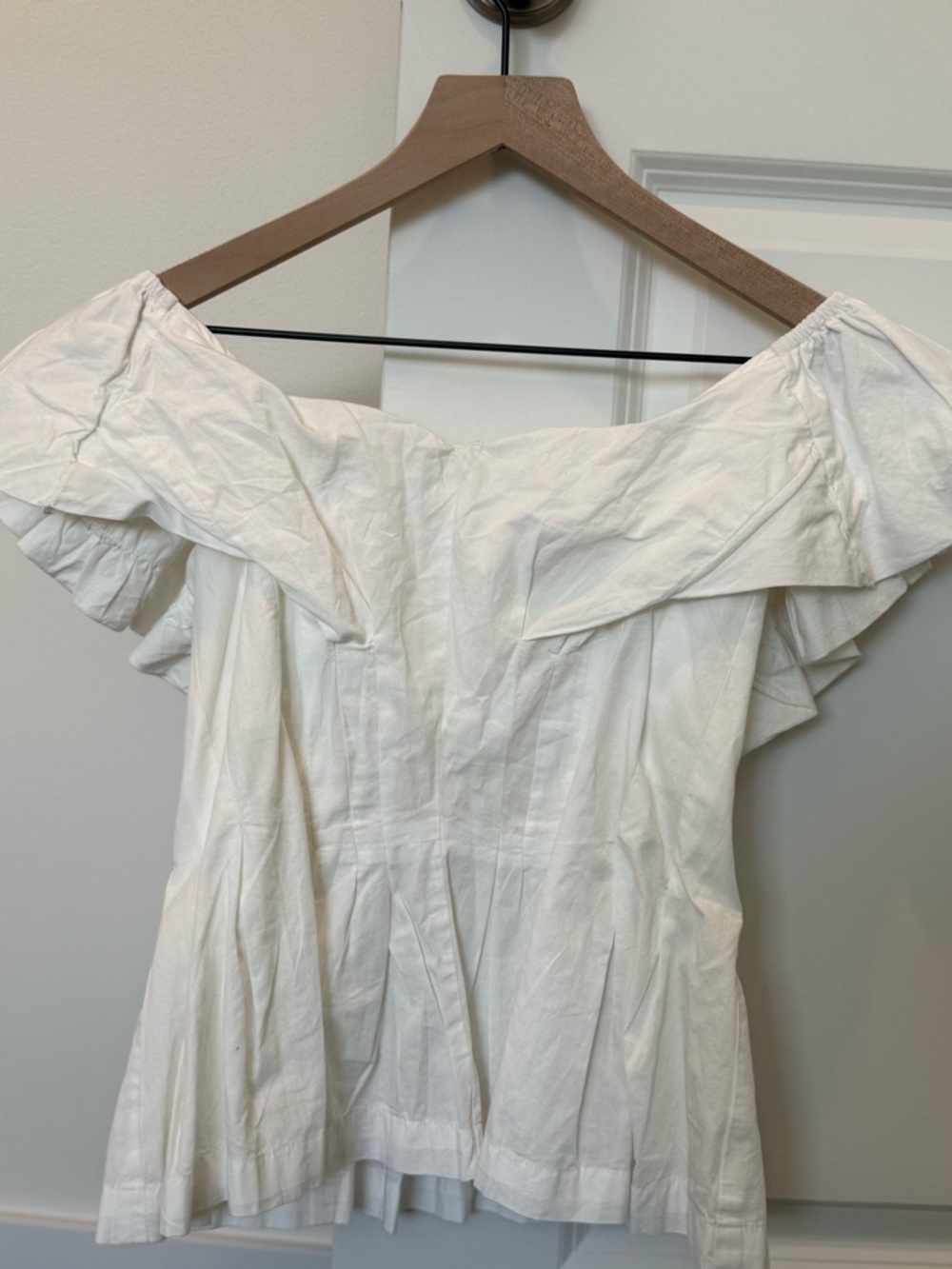 Free People White Peplum Top